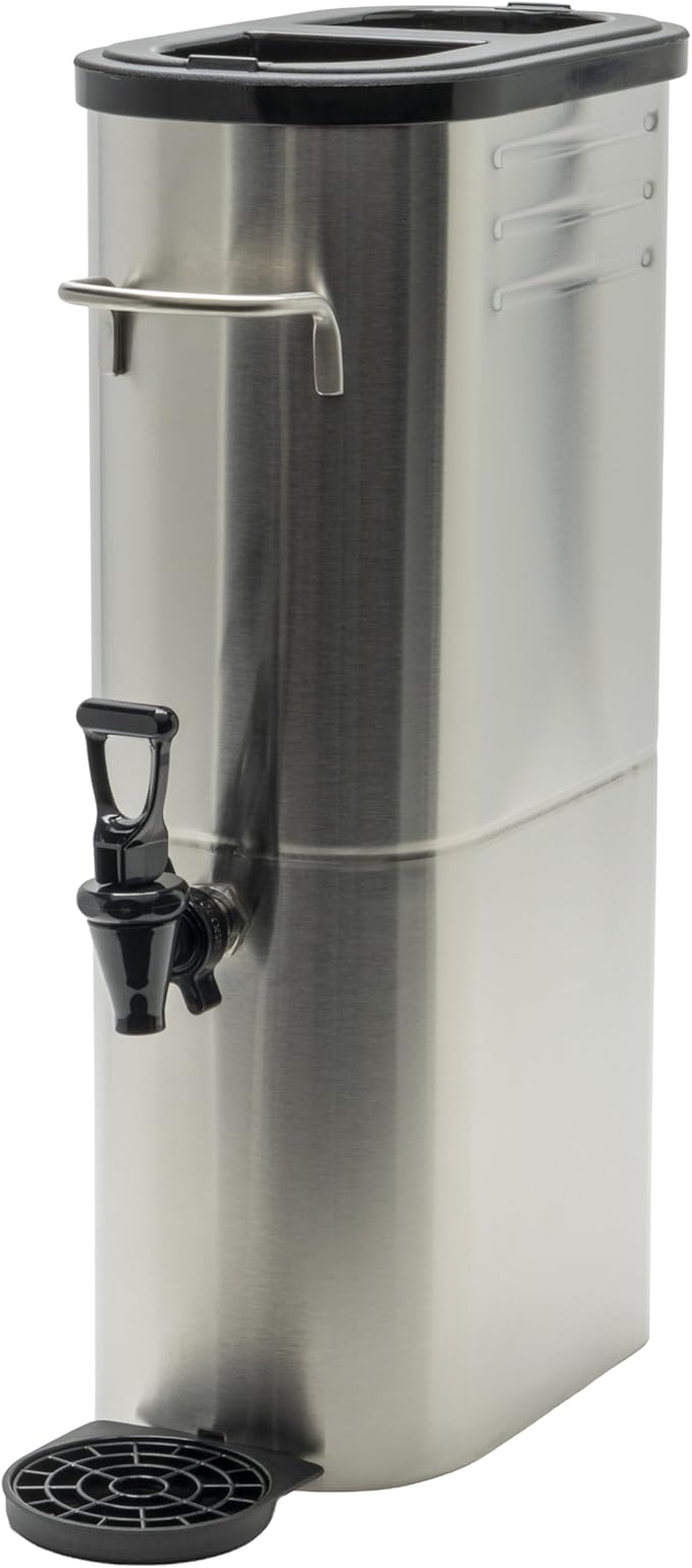 Winco 3gal Slim Iced Tea Dispenser, S/S