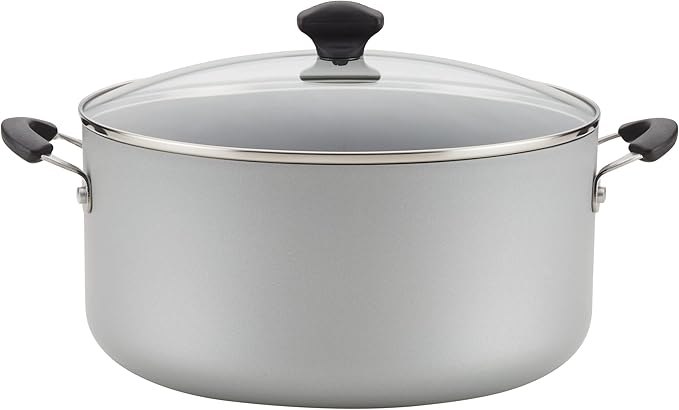 Farberware Cookware Nonstick Stockpot with Lid, 10.5 Quart, Silver by Farberware