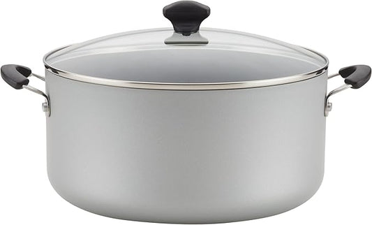Farberware Cookware Nonstick Stockpot with Lid, 10.5 Quart, Silver by Farberware