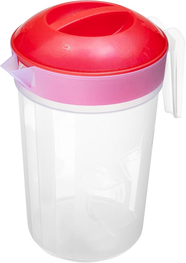Tribello LARGE 1.3 Gallon Water Pitcher, Plastic Juice Pitcher With Lid - Dishwasher Safe, BPA Free, Colors May Vary (1.3 Gallon) - Image 8