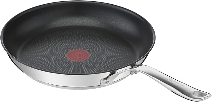 T-Fal x Jamie Oliver Nonstick Coated Stainless Steel Pan 11-Inch, Induction Compatible, Oven Safe up to 500°F, Chef's Stainless Steel Skillet, Frying Pan, Silver - Image 8