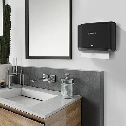   , Multifold/Trifold/C Fold Papers Dispenser, Bathroom Hand Towels Wall Mounted Tissue Holder, No-Drill Adhesive Commercial or Home Black - Image 4
