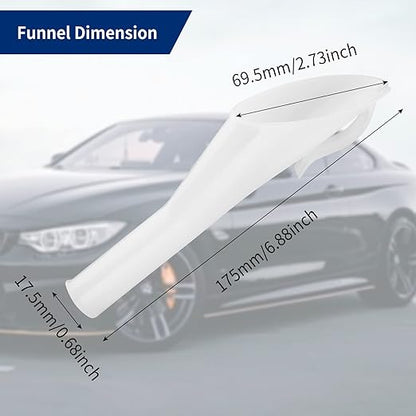Fuel Filler Funnel for Ford Focus F150 Mercury Lincoln, Replacement Part# 8U5Z-17B068-B 8U5A-17B068-AD Ford Fuel Tank Filler Tube Neck Sleeve