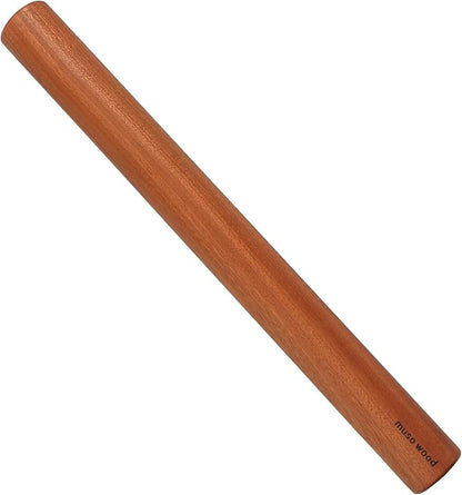 Muso Wood Sapele Wooden Dowel Rolling Pin for Baking,Tapered Roller for Fondant, Pie Crust, Cookie, Pastry (Dowel 17.5inch) by Musowood