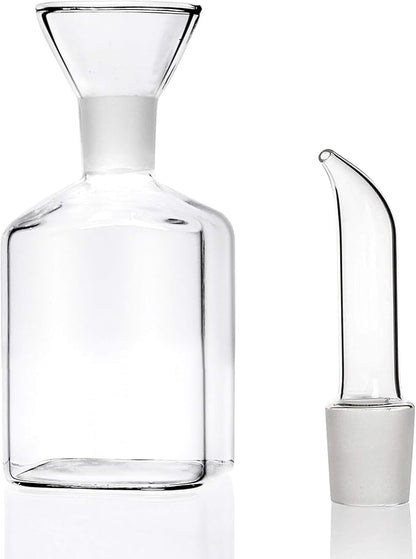 5 ounce / 150 ml Glass All-Purpose Cruet, Glass Oil Decanter and Cruet (Square 5 OZ)