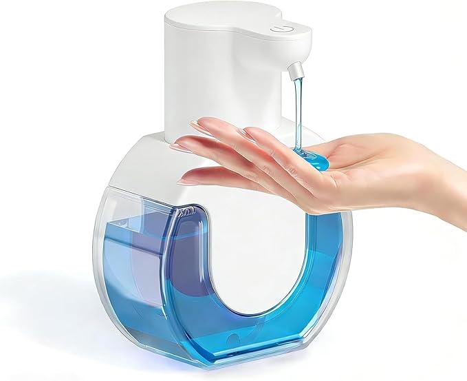Automatic Soap Dispenser Touchless,Liquid Soap Dispenser USB Rechargeable,15oz/420ml Hand Soap Dispenser,4-Level Adjustable,Wall Mounted/Countertop Soap Dispenser for Bathroom Kitchen Dish Soap by Unknown