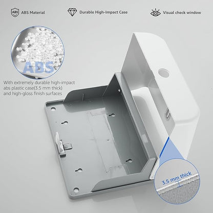 Paper Towel Dispenser Wall Mount - Adhesive Paper Towel Holder for Bathroom, Multi-fold/Trifold/Z Fold, 210 Sheets Large Capacity for Compact Home, Apartment & RV - Image 2