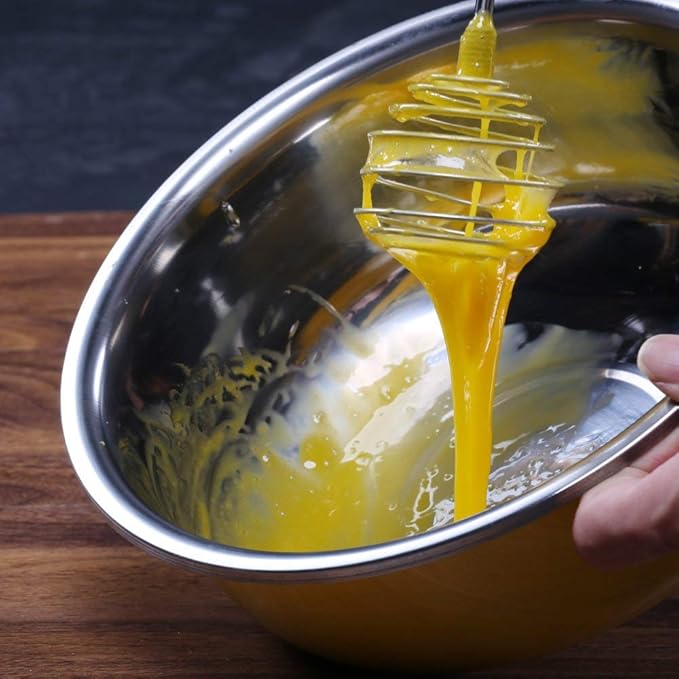 Whisk, Stainless Steel Spring Whisk, Balloon Whisk Egg Beater for Blending, Whisking, Beating, or Stirring - Image 5