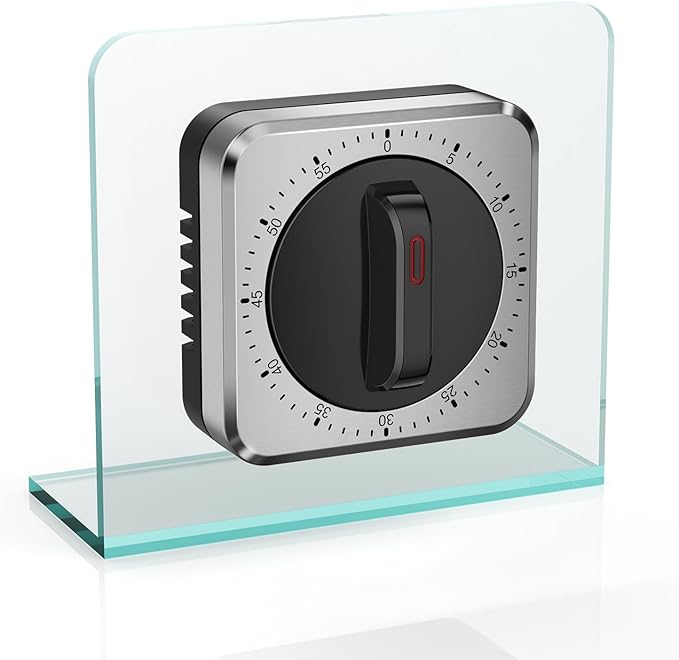 Mechanical Kitchen Timer with Magnet: Wind Up Cooking Timer Clock with Loud Alarm, Kitchen Timers for Cooking, No Battery Manual Food Timer for Baking, BBQ, Seniors & Daily Reminders - Image 12