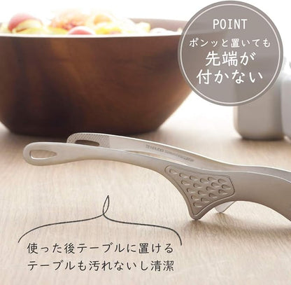 Shimomura 42498 Smart Kitchen Tongs, Floating Tip, No Dirt, Medium, Made in Japan, Easy to Grab Fine Foods, Outdoor, Dishwasher Safe, Yakiniku, Fried Food, Total Length 7.9 inches (20 cm), Vegetable - Image 3