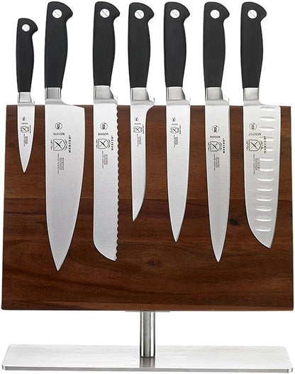 Mercer Culinary Genesis 8-Piece Magnetic Board Knife Set, 14 1/8 x 10 1/4, 13 inch high, Stainless Steel