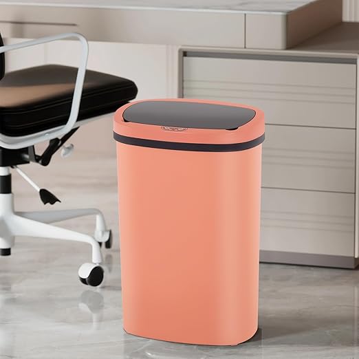 PayLessHere | 13 Gallon Plastic Trash Can | Pink | Automatic Touchless Lid with Motion Sensor | Kitchen Garbage Can with Waterproof Design | for Home, Office, Bathroom | Pack of 3 - Image 6
