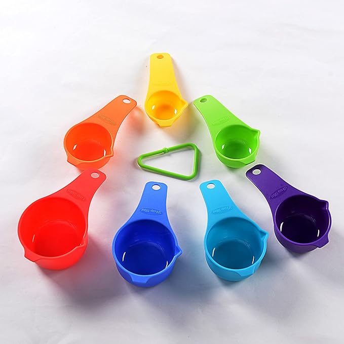 DOTINGHUX Measuring Cups Set of 7, Assorted Colors - Image 6