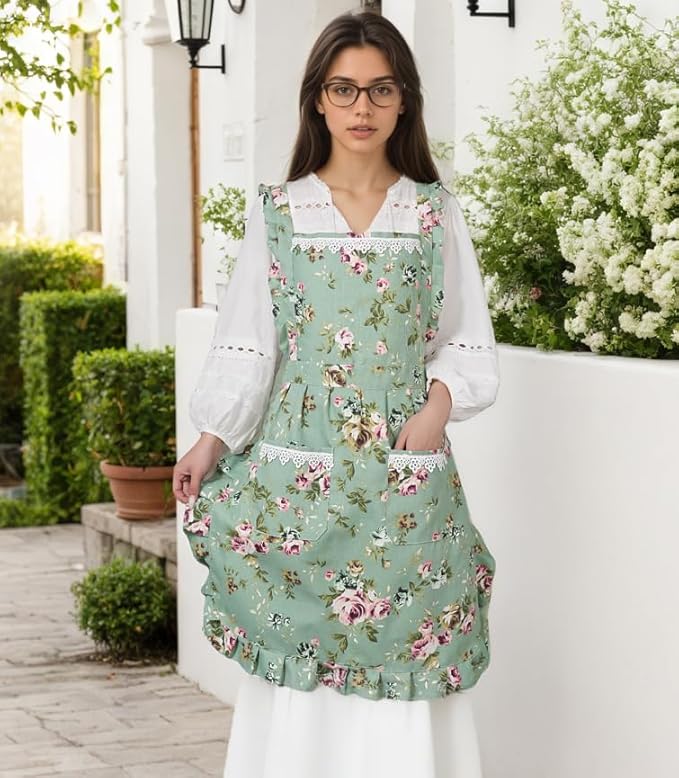 Funny Aprons for Women with Pockets, Kitchen Cooking Grilling Bbq Cute Chef Apron, Mothers Day Birthday Gifts for Women - Image 3