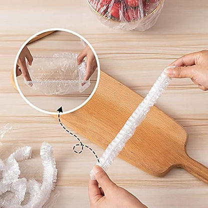 Fresh Keeping Bags, Plastic Sealing Bags Food Cover, Universal Kitchen Wrap Seal Fresh Keeping Caps Fresh Keeping Bags Covers,Plastic Stretchable Food Covers for Leftover And Meal Prep (300PCS) - Image 3