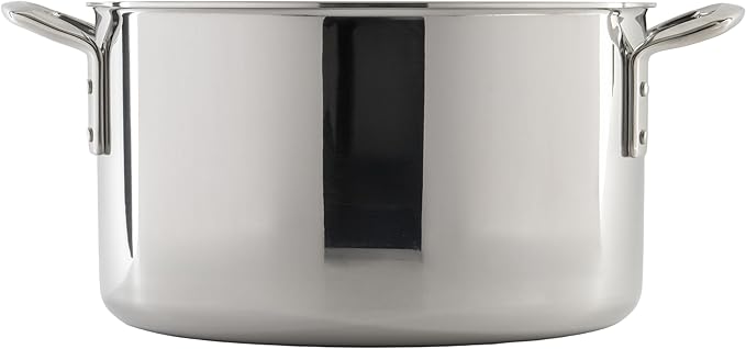 WINCO Tri-Ply Stock Pot, Silver - Image 3