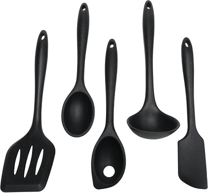 Chef Craft Premium Silicone Cooking Ladle, 11.25 inch, Black - Image 4