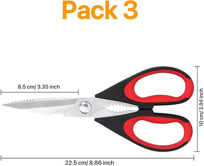 Magnificent Kitchen Scissors Heavy Duty - Multi-Purpose Kitchen Shears for Meat, Poultry, Food - Stainless Steel Cooking Scissors - Dishwasher Safe Culinary Shears - Image 2