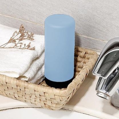 Dish Soap Dish Dispenser, Silicone Squeeze Washing Up Liquid and Hand Soap Refillable Bottles, 240ml Refillable Dishwashing Liquid Dispensing(Color:Blue)