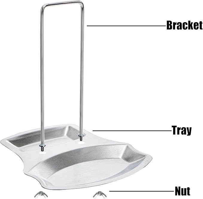 Lawei 3 Pack Lid and Spoon Rest - Pot Lid Holders Stainless Steel Pan Lid Organizer for Pots Pans Spoons - Image 3