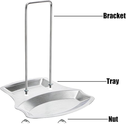 Lawei 3 Pack Lid and Spoon Rest - Pot Lid Holders Stainless Steel Pan Lid Organizer for Pots Pans Spoons - Image 3
