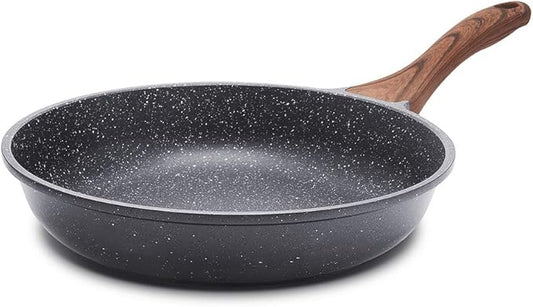 SENSARTE Nonstick Frying Pan Skillet, Swiss Granite Coating Omelette Pan, Healthy Stone Cookware Chef's Pan, PFOA Free (8/9.5/10/11/12.5 Inch) (8 Inch) by SENSARTE