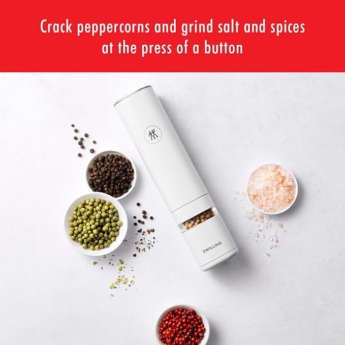 ZWILLING Enfinigy Electric Salt/Pepper Mill - White - Image 2