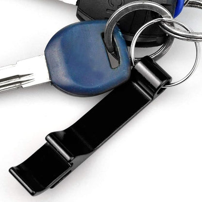 cnomg 16 pcs Metal Bottle Opener, Split Key Ring Chain Keychain Bulk Aluminum Pocket Claw Bar Soda Beverage Beer Bottle Opener (black) - Image 6