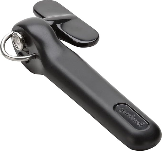 Good Cook Can Opener, Safe Cut Manual Can Opener, no Sharp Can Edges, Black by GoodCook