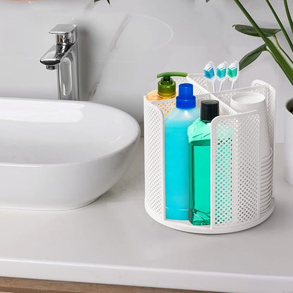 Cup and Lid Organizer Cup Dispenser Coffee Cup Organizer Paper Cup Holder Rotating for Bathroom, Restaurant, Break Room, Coffee Station, Bar, Buffet, Kitchen Cabinet, Countertop,4 Compartment - Image 5