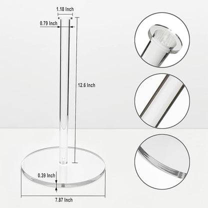 Acrylic Paper Towel Holder, Paper Towel Stand for Countertop, Clear - Image 3