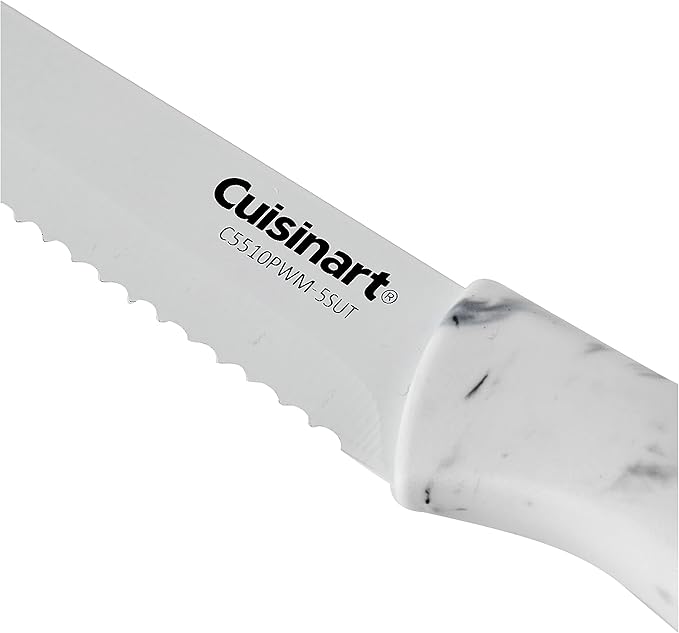 Cuisinart C55-10PWM Ceramic Coated Knife Set with Blade Guard Sheaths (10- Piece Set) in Faux Marble - Image 11