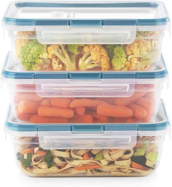 Snapware Food Storage Containers, Plastic, 8.5-Cup, Rectangular | Leakproof & Airtight | BPA-Free | Microwave & Dishwasher Safe | Pack of 6 - Image 9