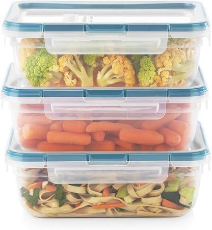 Snapware Food Storage Containers, Plastic, 8.5-Cup, Rectangular | Leakproof & Airtight | BPA-Free | Microwave & Dishwasher Safe | Pack of 6 - Image 9