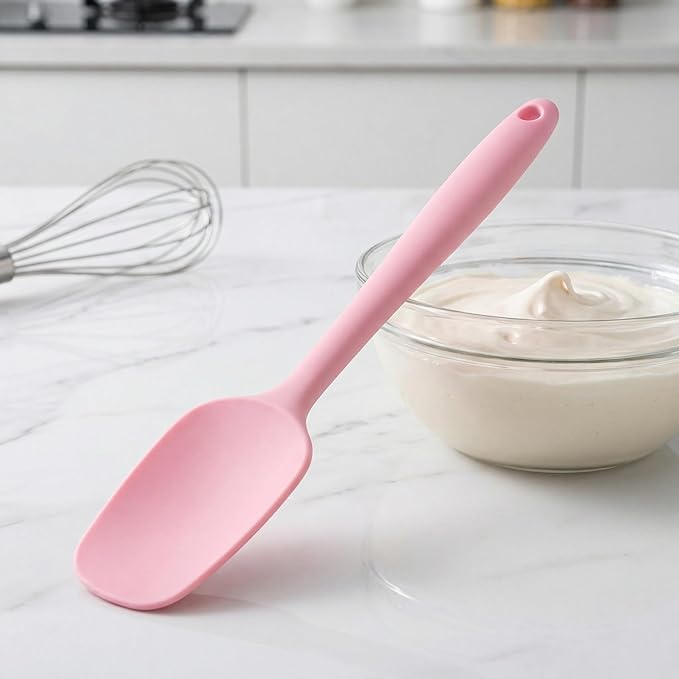 5 Pcs Silicone Spatula,Food Grade Rubber Spatula, Spatulas Silicone Heat Resistant, Used for Baking, Cooking, non Stick, Dishwasher Safe, BPA Free - Image 5