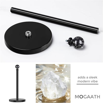 Black Paper Towel Holder Countertop, Unique Black Ball Decor,Brass Paper Towel Holder for Kitchen - Sturdy, Durable, and Elegant Home Decor for Kitchen