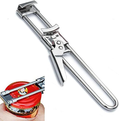Master Jar & Bottle Opener,Adjustable Multifunctional Stainless Steel Can Opener Jar Lid Gripper,Manual,Kitchen Accessories（1PCS） by Unknown