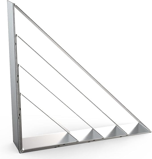 45/90 Degree Triangle Cookie Cutter Set - 5 inch, 4 inch, 3 inch, 2 inch - Half Square Right Angle Triangle Geometric Frame Plaque Cookie Cutters Shapes Molds - Stainless Steel