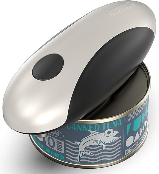 Electric Can Opener, Open Cans with a Simple Press of a Button — Automatic, Hands-free, Smooth Edges, Type-C Rechargeable, Fits for All Can Sizes