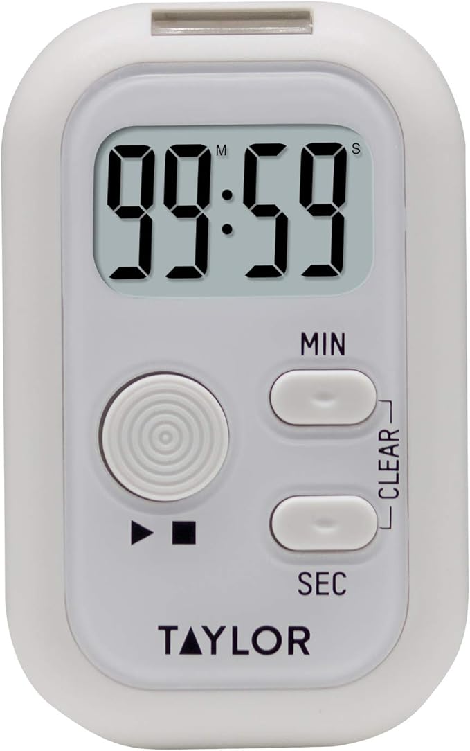 Taylor Multi-Alert (Sound, Light, Vibration) Digital Timer, Standard, White - Image 4