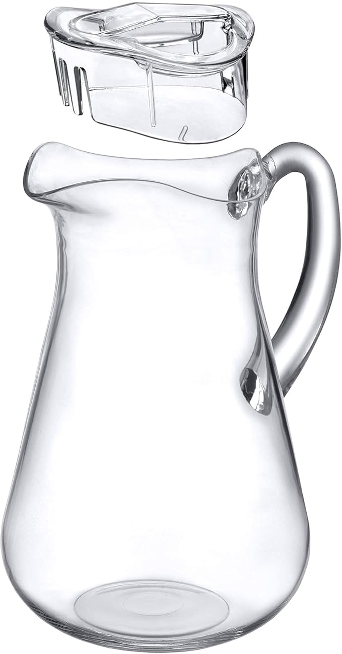 Amazing Abby - Droply - Plastic Pitcher (64 oz, 2 Quart), Clear Water Pitcher with Lid, Fridge Jug, BPA-Free, Shatter-Proof, Great for Iced Tea, Sangria, Lemonade, Juice, Milk, and More - Image 6