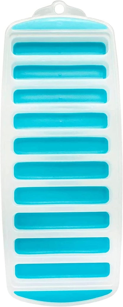 Meadow Lane Ice Stick/Cube Tray, Teal Blue, 1-Tray, Narrow and Long for Sports Bottles
