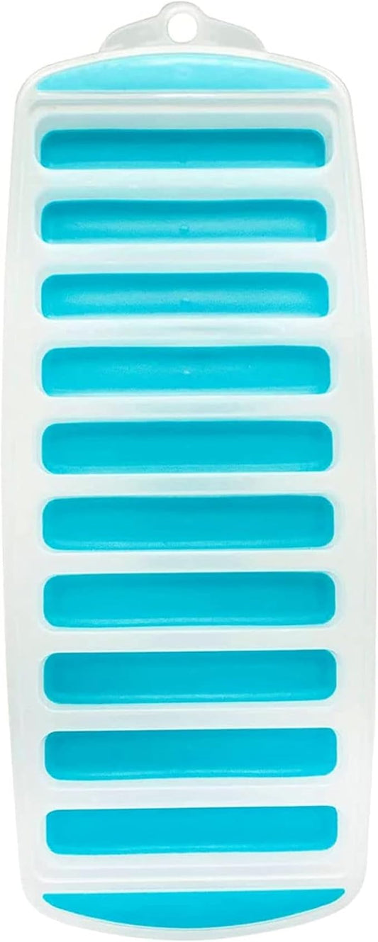 Meadow Lane Ice Stick/Cube Tray, Teal Blue, 1-Tray, Narrow and Long for Sports Bottles