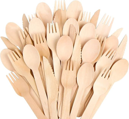 150Pack Compostable Spoons - Alternative to Plastic Spoon & Bamboo Spoons, Eco Friendly, Biodegradable, Compostable Tableware Set - 100% Disposable Flatware for Lounge Party Wedding BBQ Picnic Camping - Image 8