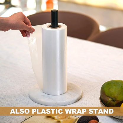 Koville African Natural Marble Paper Towel Holder Countertop, Genuine Stone Paper Towel Holder Stand for Kitchen Storage, for Standard or Jumbo-Sized Rolls(Namib Fantasy) - Image 7