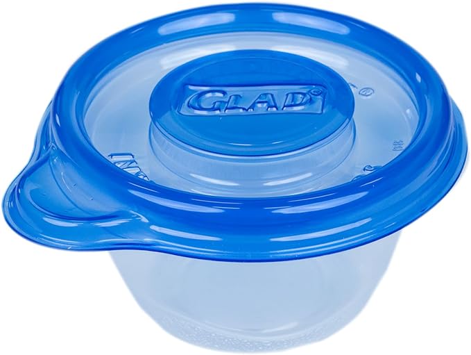 Glad GladWare Mini Round Food Storage Containers with Lids, Small BPA Free Reusable Plastic Snack Containers with Lock Tight Seal for Lunch, Portion Control, and On the Go, 4 Oz, 8 Count - Image 3