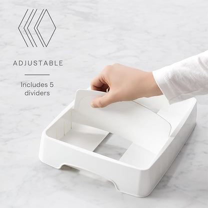YouCopia StoraLid Adjustable Food Container Lid Organizer for Kitchen Cabinet Storage, Small, 2-Pack - Image 2