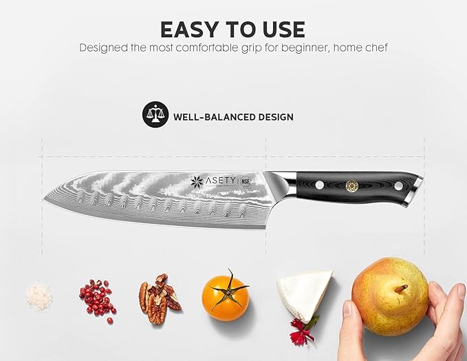 Damascus Knife Set 3 PCS: Japanese Kitchen Knives with VG10 Steel Core, Ultra-Sharp Professional Chef Knife Set, Full Tang G10 Handle, NSF Food-Safe, Elegant Box for Men Him Husband, Mothers Day