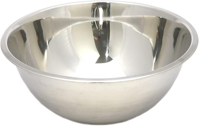 Chef Craft Brushed Mixing Bowl, 8-Quart, Stainless Steel by ChefCraft