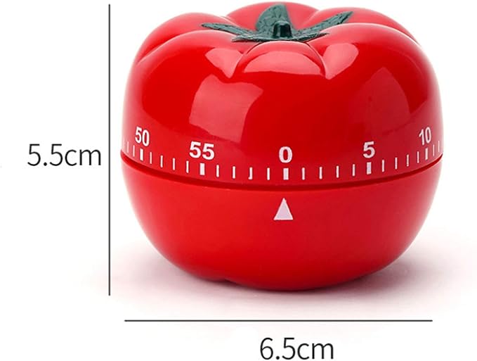 Cute Tomato Shape 360 Degree Rotating Kitchen Cooking Timer Kitchen Craft Mechanical Wind Up 60 Minutes Timer
